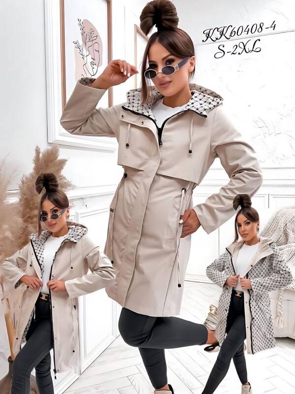 Plaszcze damkie  Roz S-2XL, 1 Kolor Paczka 5 szt 1